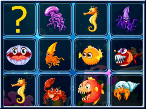 Jouer Sea Creatures Cards Match Jeu