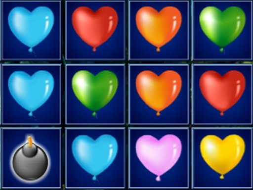 Jouer Heart Balloons Block Collapse Jeu