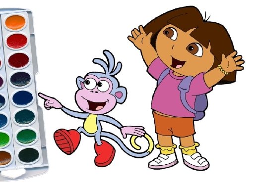 Jouer Dora The Explorer Coloring Jeu