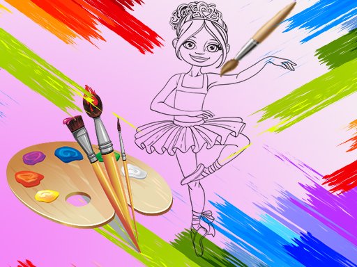 Jouer Little Ballerinas Coloring Jeu