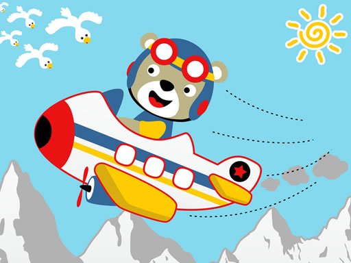 Jouer Friendly Airplanes For Kids Coloring Jeu