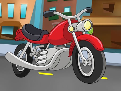 Jouer Cartoon Motorbike Jigsaw Jeu