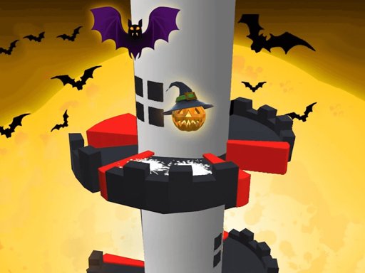 Jouer Helix Jump Halloween Jeu