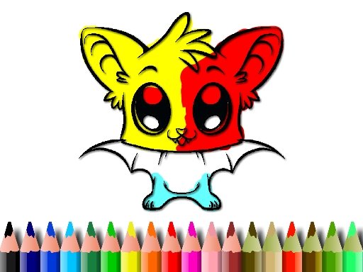 Jouer Cute Bat Coloring Jeu