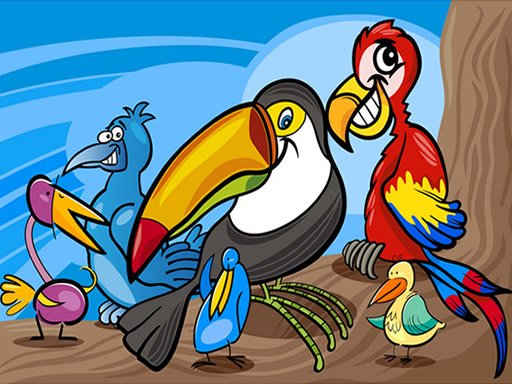 Jouer Exotic Birds Coloring Jeu