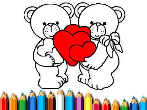 Jouer Happy Valentines Day Coloring Jeu