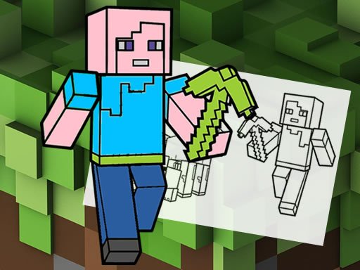 Jouer Funny Minecraft Coloring Jeu