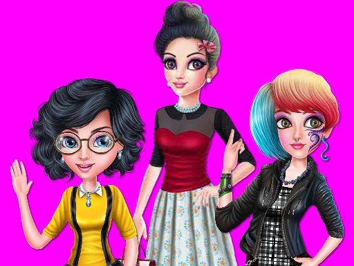 Jouer College Girl Squad Fashion Dressup Jeu