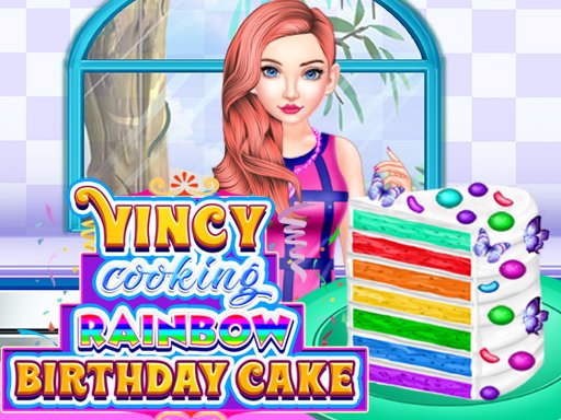 Jouer Vincy Cooking Rainbow Birthday Cake Jeu