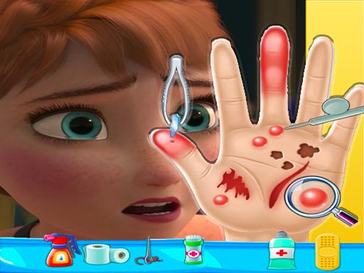 Jouer Anna Frozen Hand Doctor Jeu