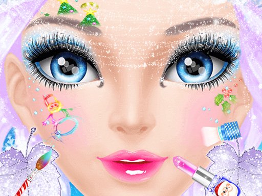 Jouer Christmas Makeup Salon Jeu