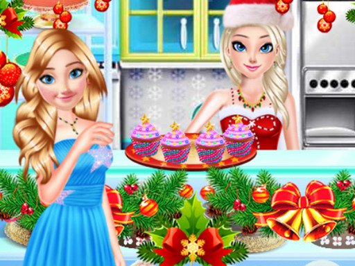 Jouer Sister Princess Christmas Cupcake Maker Jeu