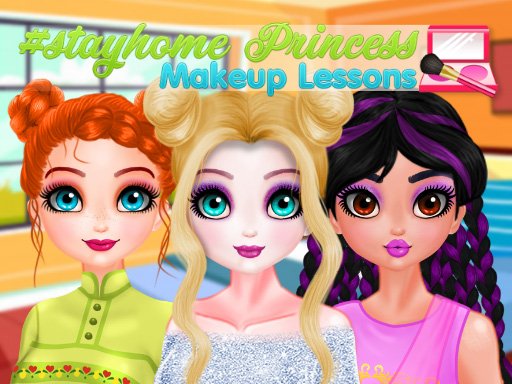 Jouer Stayhome Princess Makeup Lessons Jeu