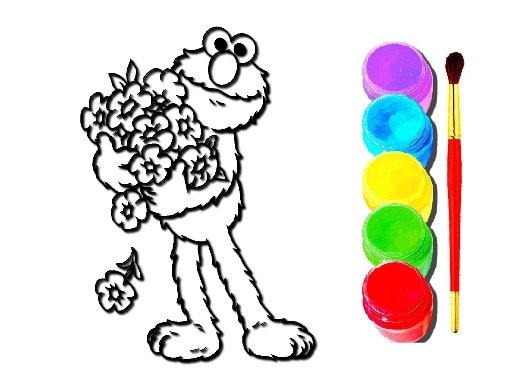 Jouer Elmo Coloring Jeu