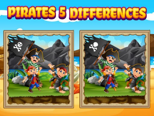 Jouer Pirates 5 Differences Jeu