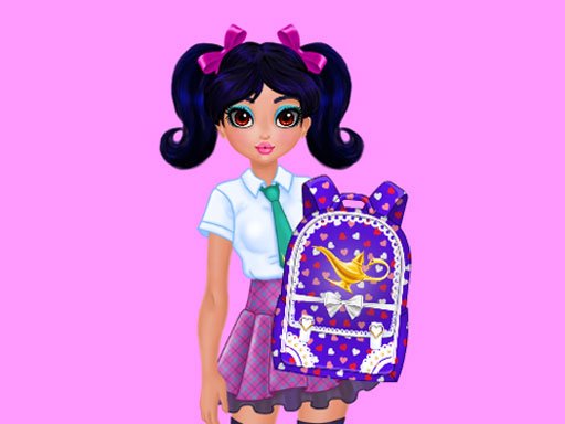 Jouer Jasmine and Elsa – School Bag Design Contest Jeu