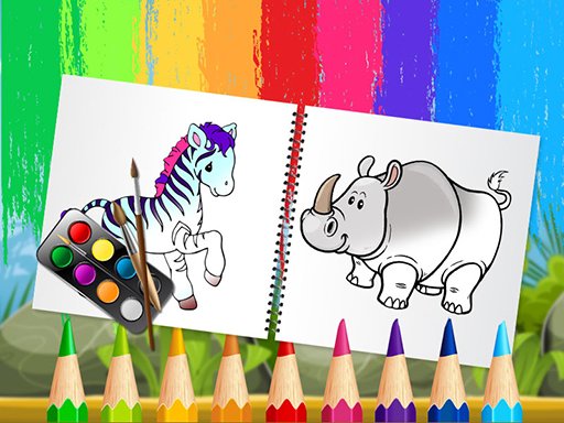 Jouer Funny Animals Coloring Jeu