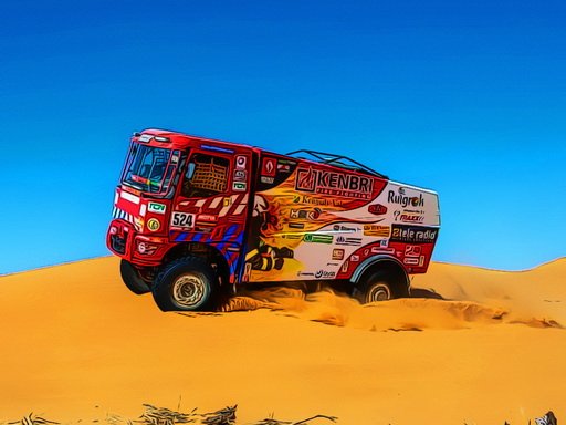 Jouer Desert Rally Puzzle Jeu