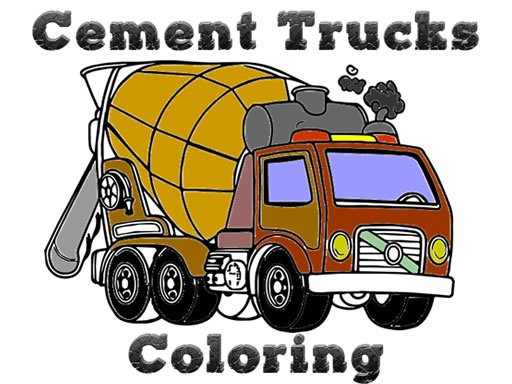 Jouer Cement Trucks Coloring Jeu