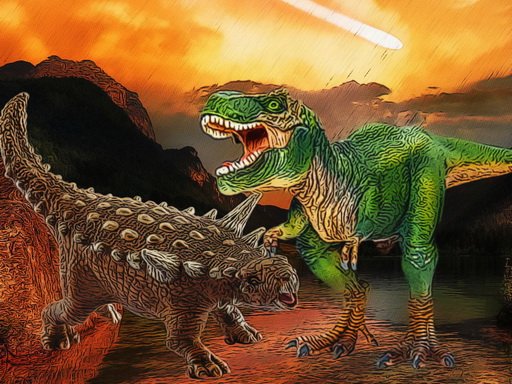 Jouer Dinosaurs Fight Jigsaw Jeu