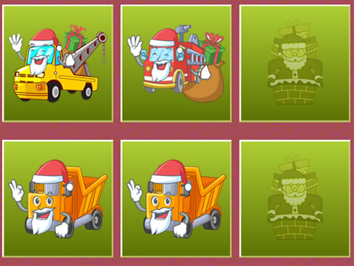 Jouer Christmas Trucks Memory Jeu