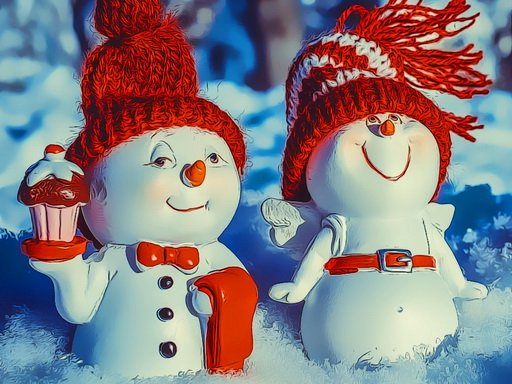 Jouer Snowman Couples Jeu