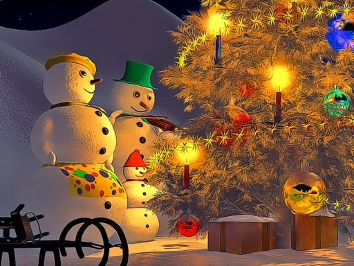 Jouer Snowman Family Time Jeu