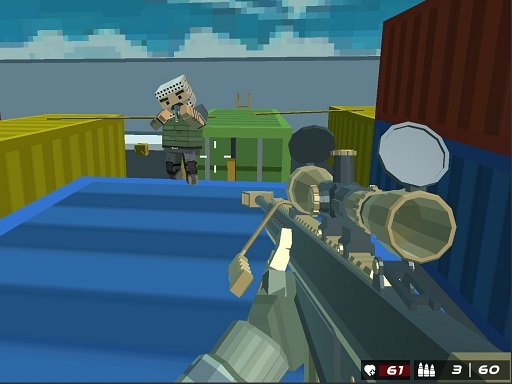 Jouer Shooting Blocky Combat Swat Survival Jeu