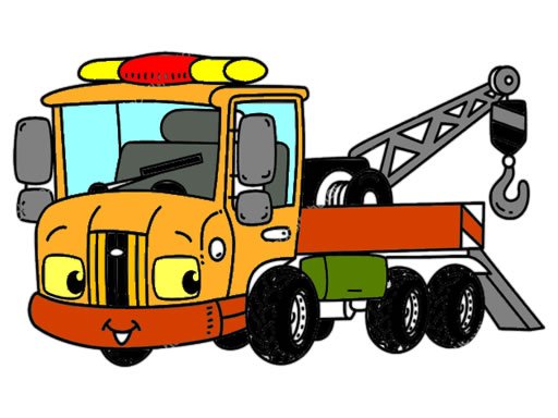 Jouer Tow Trucks Coloring Jeu