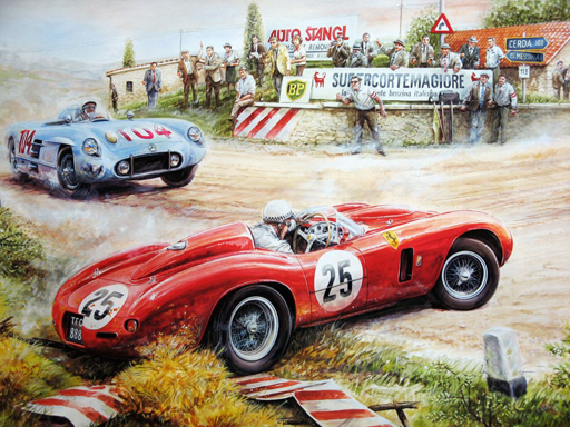 Jouer Painting Vintage Cars Jigsaw Jeu