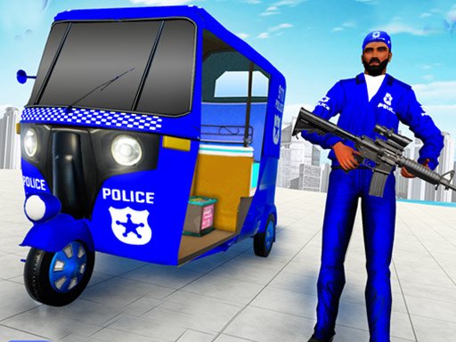 Jouer Police Auto Rickshaw Drive Jeu