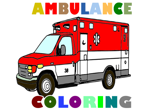 Jouer Ambulance Trucks Coloring Jeu