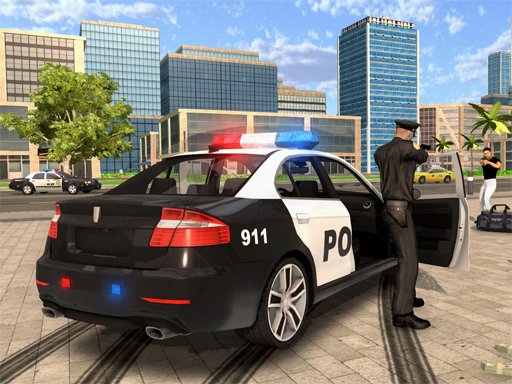 Jouer Cartoon Police Car Slide Jeu