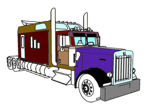 Jouer American Trucks Coloring Jeu