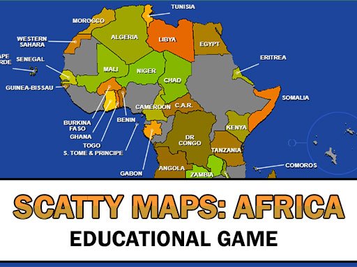 Jouer Scatty Maps Africa Jeu