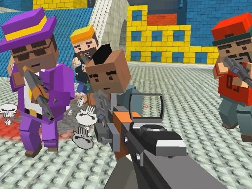 Jouer Gun Shooting Warfare: Blocky Gangster Jeu