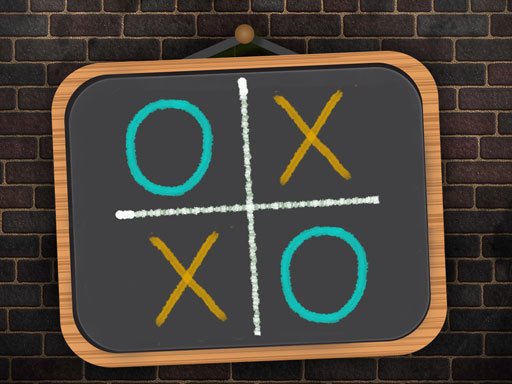 Jouer Tic Tac Toe Blackboard Jeu