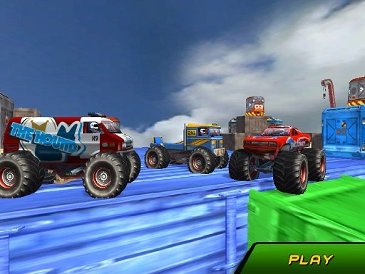 Jouer Monster Truck Stunts Sky Driving Jeu